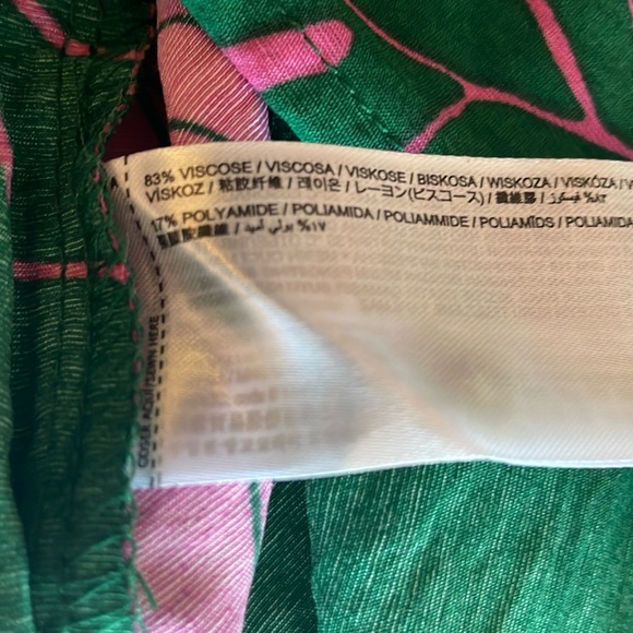 Mango mini dress in pink and green print size extra small - Picture 8 of 8